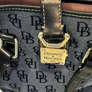 Dooney & Bourke Blue Denim Satchel Bag